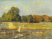 Alfred Sisley Regatta at Hampton Court, oil painting
